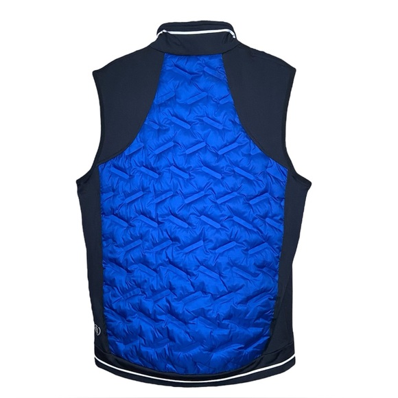 Abacus Blue Quilted Performance Puffer Vest Lightweight Zip Small - Picture 4 of 8